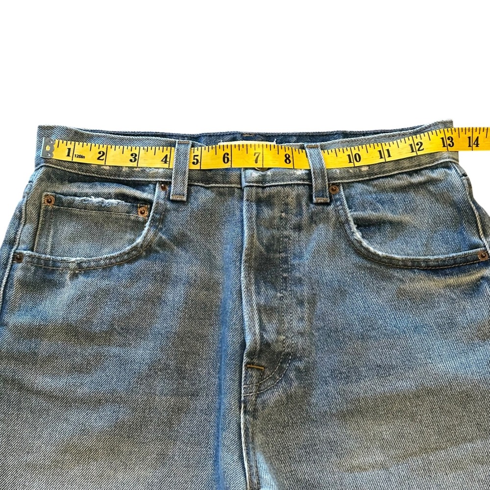 GRLFRND The Jules Super High Rise Vintage Cotton Denim Cutoff Shorts Size 25 - Picture 7 of 9